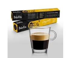 Dolce Vita Gran Gusto — pilno skonio kavos kapsulės 10vnt. (100% Arabica) (tinka Nespresso* sistemai)