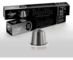 Dolce Vita Lungo — lungo kavos kapsulės 10vnt. (70% Arabica, aliumininės) (tinka Nespresso* sistemai)