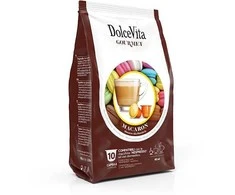 Dolce Vita Macaron — migdolinio pyragaičio (macaron) skonio cappuccino kapsulės 10vnt. (tinka Nespresso* sistemai)