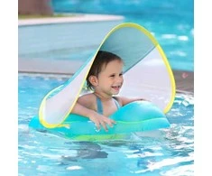 Mokomasis plaukimo ratukas su stogeliu SWIMBOBO