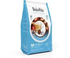 Dolce Vita Nocciolino Light — lengvo skonio lazdynų riešutų cappuccino kavos kapsulės 8vnt. (tinka Dolce Gusto* sistemai)