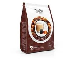 Dolce Vita Nocciolone — lazdynų riešutų cappuccino kavos kapsulės 16vnt. (tinka Dolce Gusto* sistemai)