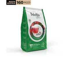 Dolce Vita Sottobosco — raudonųjų vaisių žolelių arbatos kapsulės 16vnt. (tinka Lavazza A Modo Mio* sistemai)