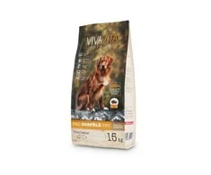 VivaVita sausas šunų pašaras suaugusiems su jautiena / kiauliena, 15 kg