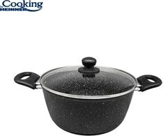 Cooking By Heinner Puodas su dangčiu aliuminio su keramikos danga 3.8L 24x10cm HR-NL-24S HEINNER
