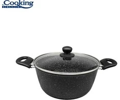 Cooking By Heinner Puodas su dangčiu aliuminio su keramikos danga 2.8L 22x9cm HR-NL-22S HEINNER