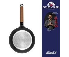 Cooking By Heinner Wok keptuvė su dangčiu aliuminio su keramikos danga 24x7.5cm HR-SNT-WC24 HEINNER