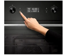 Įmontuojama 70L orkaitė su savaiminio išsivalymo funkcija, HBO-M7010GCDRP-GBK HEINNER