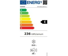 Įmontuojama Šaldiklis HFF-BIM212NFCE++ HEINNER