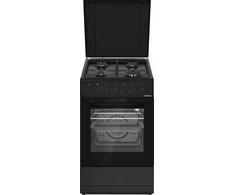 Kombinuota dujinė viryklė HFSC-S60LITGC-BK HEINNER