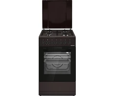 Kombinuota dujinė viryklė HFSC-S60LITGC-BRW HEINNER