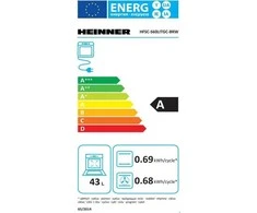 Kombinuota dujinė viryklė HFSC-S60LITGC-BRW HEINNER