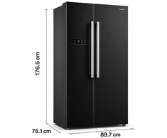 Šaldytuvas side by side HSBS-M548NFINVBKE++ HEINNER