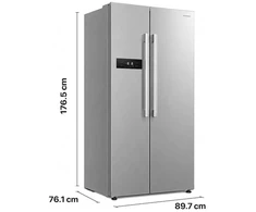 Šaldytuvas side by side HSBS-M548NFINVXE++ HEINNER