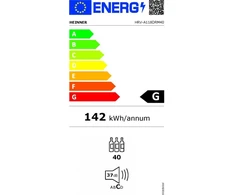 Vyno spintelė HRV-A118DRM40 HEINNER