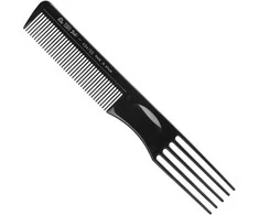 Eurostil Ahuecador Negro Negro Peine 5 Puas 1un