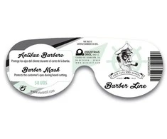 Eurostil Barber Line Antifaz Barbero Negro Negro Pack 50un