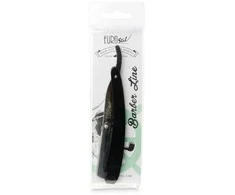 Eurostil Barber Line Navaja De Afeitar Hoja Intercambiable Mango Negro 1un
