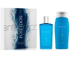 Unisex kvepalų rinkinys Poseidon ANTARCTIC POSEIDON CASE (EDT, 100 ml + dušo želė, 250 ml)
