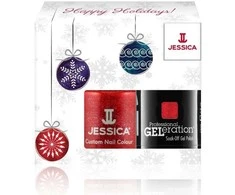 Winter Set Jessica: Professional GELeration Semi-Permanent Nagų lakas Hearts on Fire, 15 ml + Custom Colors Nagų lakas Hearts on Fire 14.8 ml