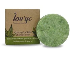 Elie Saab Lovyc Cannabis y Aceite Champu Solido, 50 g