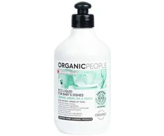 "Organic People" Ekologiškas žalios arbatos ir persikų ploviklis kūdikių indams 200ml