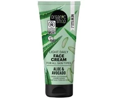 "Organic Shop" alavijo dieninis veido kremas visų tipų odai 50ml