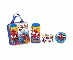 Marvel Cartoon Lorenay Spiderman Bolsa De Baño Tatuajes Gel, 300 ml