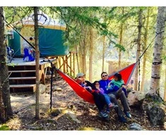 ENO DoubleDeluxe Hammock, Raudona/Charcoal