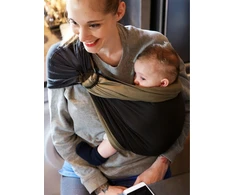 LOVE RADIUS No Knot Little Wrap, Antracite/Olive