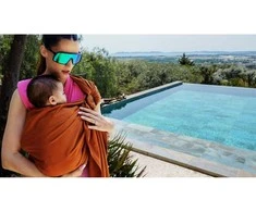 LOVE RADIUS No Knot Woven Wrap, Fauve