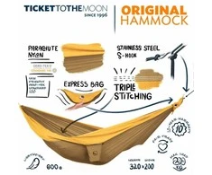 Tickettothemoon Ticket To The Moon KING SIZE, Brown / Dark Geltona