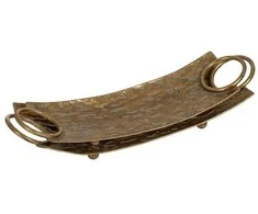 Jaukeja Aukso spalvos metaliniai padėklai (2 vnt rinkinys)