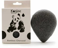 Jaukeja Šveičiamoji veido Konjac kempinėlė su natūraliai antibakterine bambuko anglimi