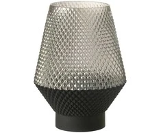 Jaukeja Vaza Pattern Glass Pilkas 26cm
