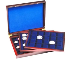 Dėžutė 30, 39, 48 mm monetoms "Volterra Trio de Luxe"