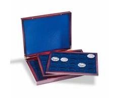 Dėžutė monetoms "Volterra Trio de Luxe" 41 mm. monetoms kapsulėse