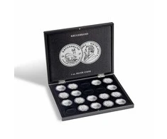 Dėžutė Pietų Afrikos 1 oz Krugerrand sidabrinėms monetoms