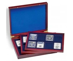 Dėžutė sertifikuotoms monetoms SLAB "Volterra Trio de Luxe"