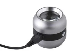 Didinamasis stiklas su integruota matavimo skale LED ir UV apšvietimu 10x