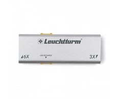 "Duplex" padidinimo stiklas (3x ir 6x) su LED USB įkrovikliu