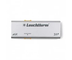 "Duplex" padidinimo stiklas (3x ir 6x) su LED USB įkrovikliu