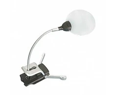 Dviejų lęšių pastatomas padidinimo stiklas su LED lempa 2,5x, 5x