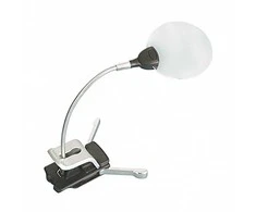 Dviejų lęšių pastatomas padidinimo stiklas su LED lempa 2,5x, 5x