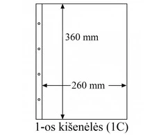 Folio įmautės (Vokietija) (2-jų kišenėlių įmautė (2C))