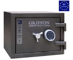 Griffon Ugniai ir įsilaužimams atsparus III saugumo klasės seifas su el. spyna „CLE III.37.E“ (160 kg)