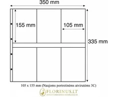 Įmautės atvirutėms Maximum (Skaidrios) (Vokietija) (95 x 145 mm (Senoms portretinėms atvirutėms 6C))