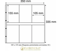 Įmautės atvirutėms Maximum (Skaidrios) (Vokietija) (160 x 105 mm (Naujoms horizontalioms atvirutėms 2C))