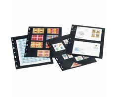 Juodo pagrindo įmautės "Optima" (Vokietija) (1-nos kišenėlės (ETB) (Pirmos dienos atvirutėms 157 x 225))