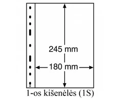 Juodo pagrindo įmautės "Optima" (Vokietija) (5-ių kišenėlių (5S))